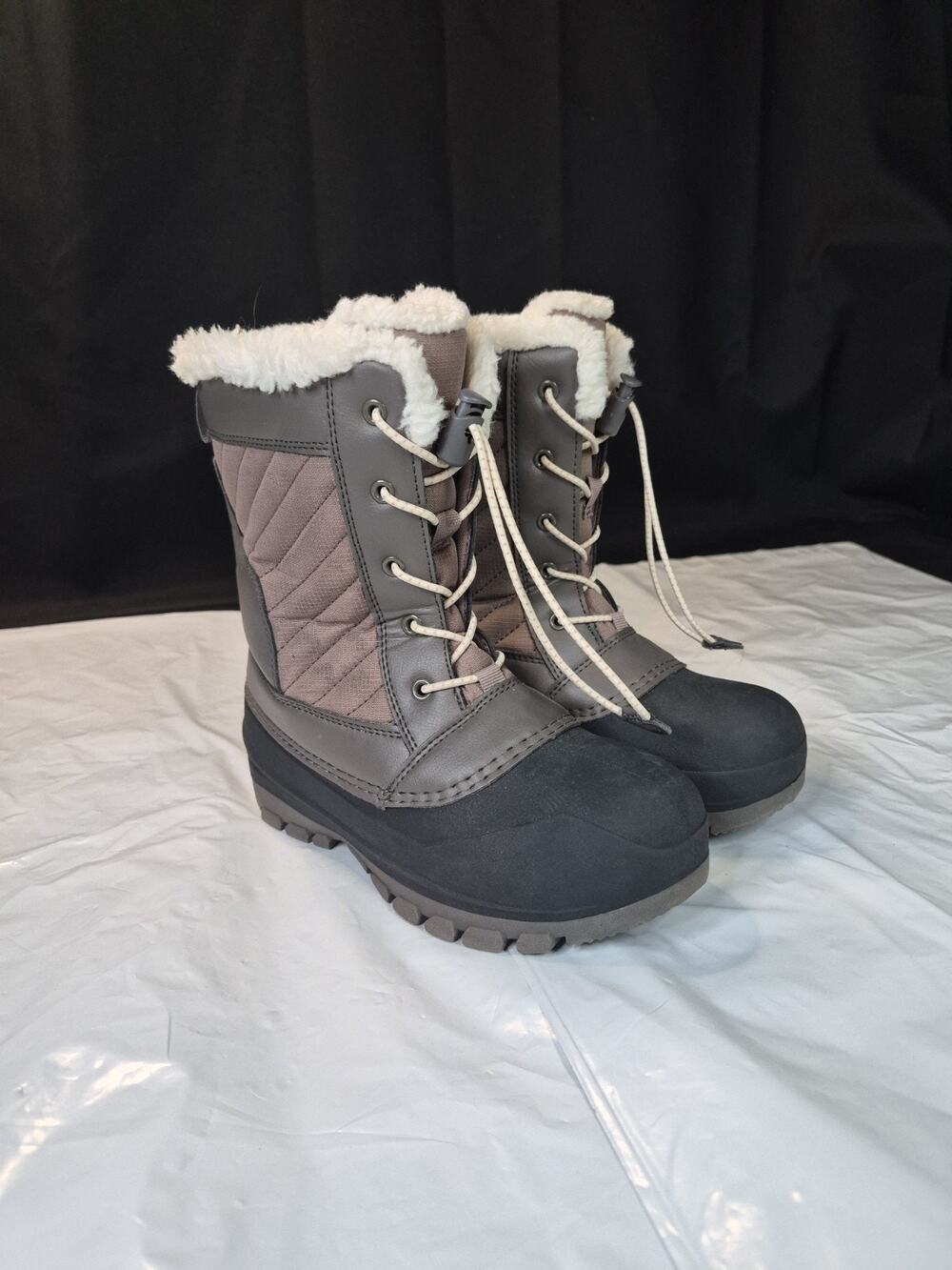All In Motion THERMOLITE Girls Faux Fur Skylar Winter Boots , Boot Shoes Snow